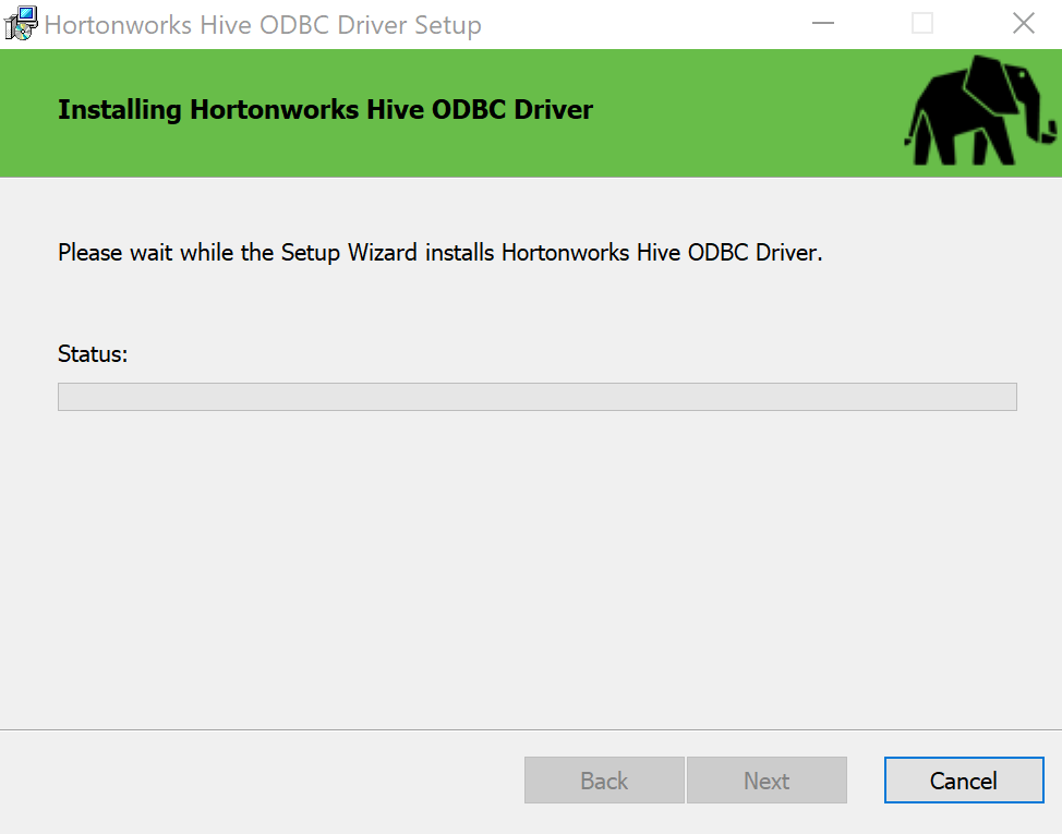 Install the Hive ODBC driver